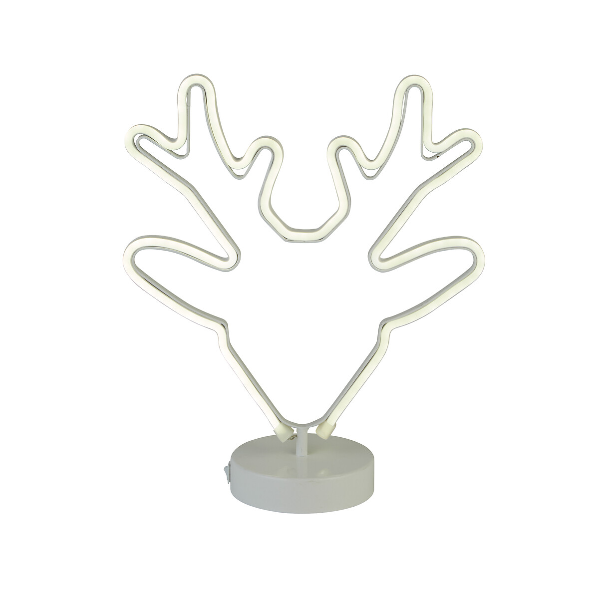 31cm White Neon Deer LED Light, SO'HOME