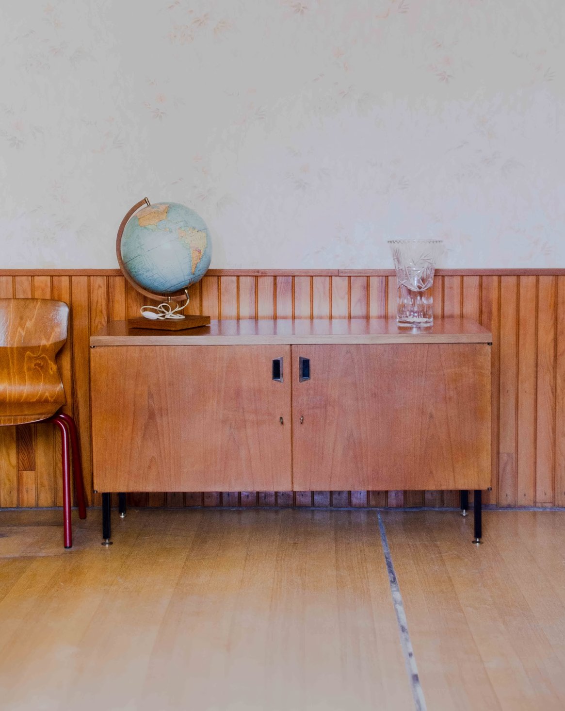 Buffet contemporain en teck Gustave N°1614 - Bon état, DEBONGOUT