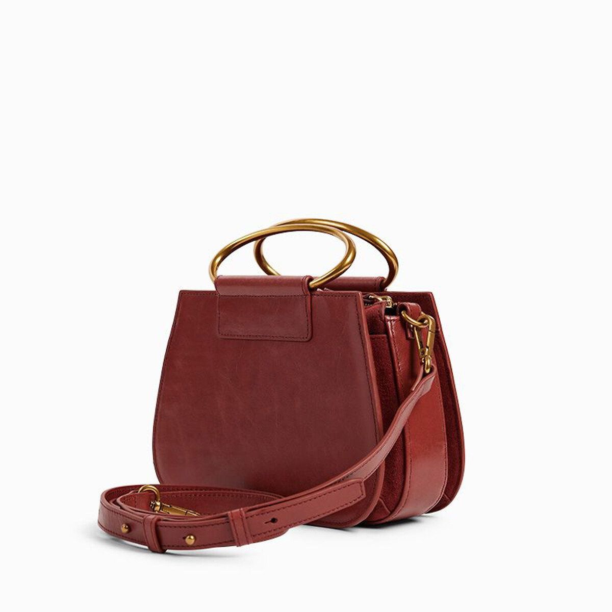 Sac main en cuir nancy terracotta Nat Nin La Redoute