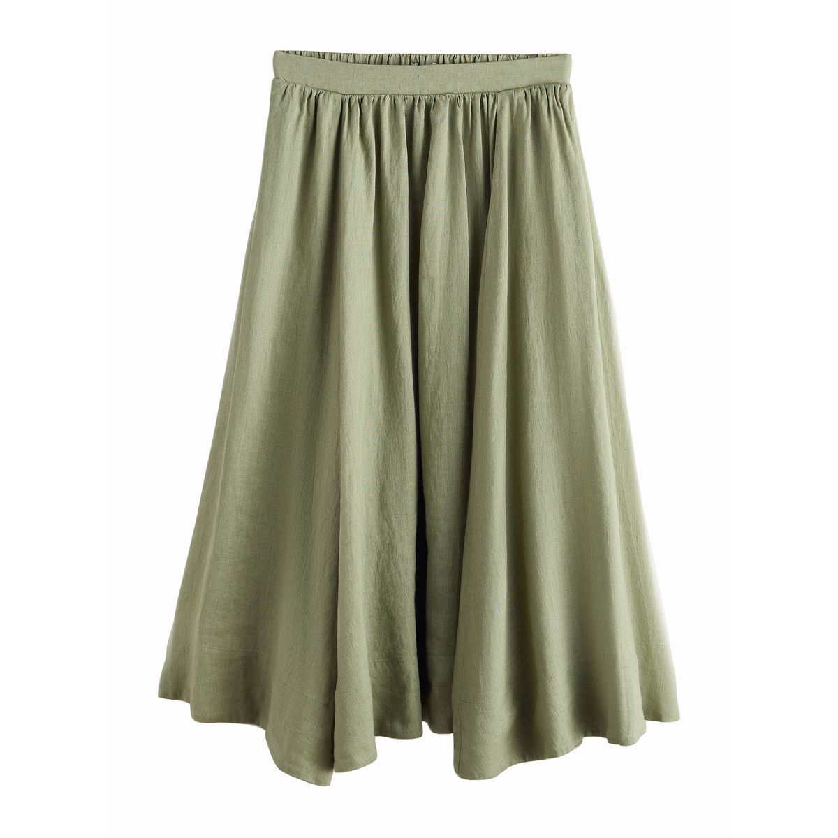 Jupe midi en lin n. premium, NEXT