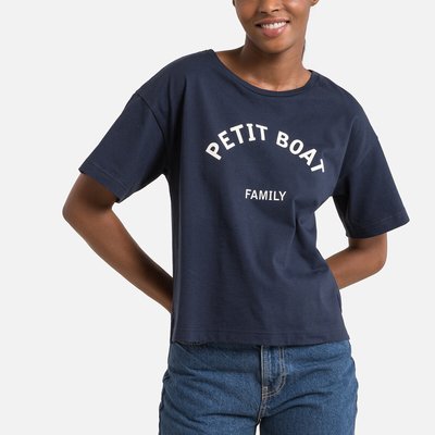T-Shirt Le Boxy aus Baumwolle PETIT BATEAU