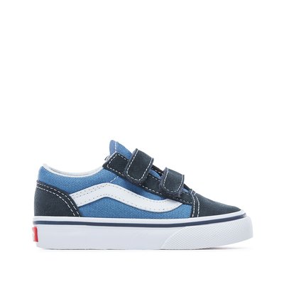 Kids TD Old Skool V Suede/Canvas Touch 'n' Close Trainers VANS