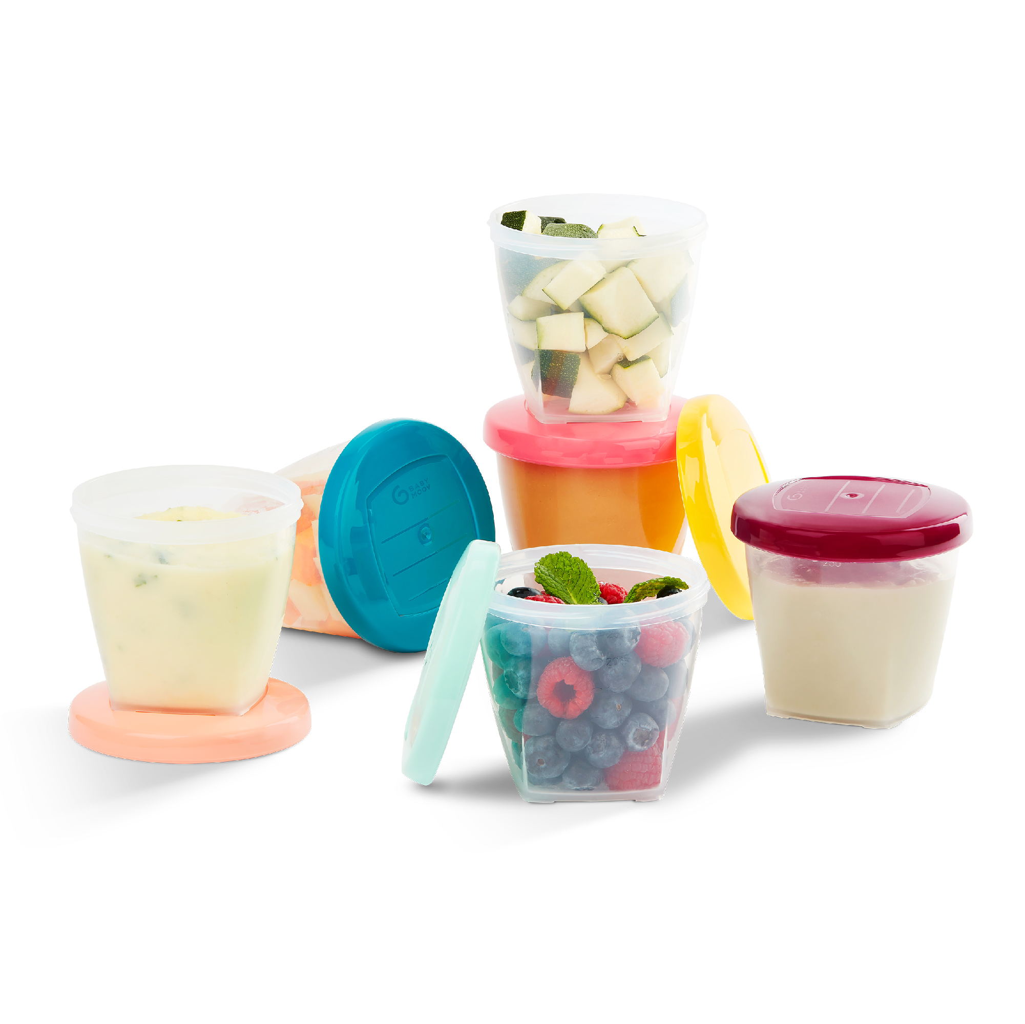 Babybols Contenants petits pots 6x250ml, BABYMOOV