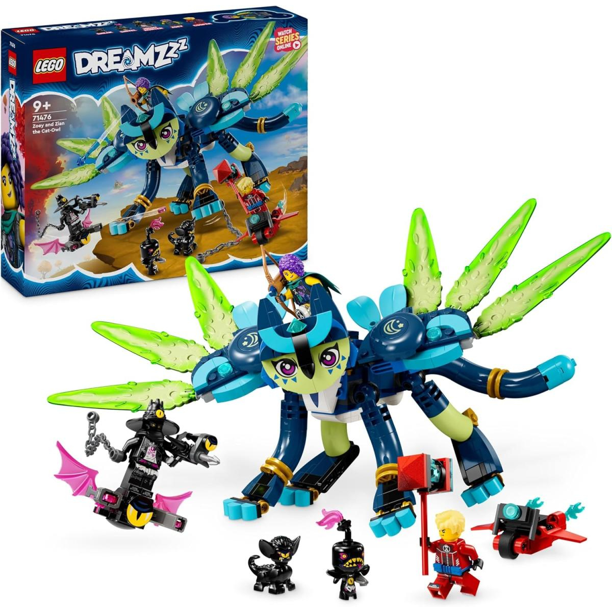 71476 Zoey et Zian, le chat-hibou ® DREAMZzz, LEGO