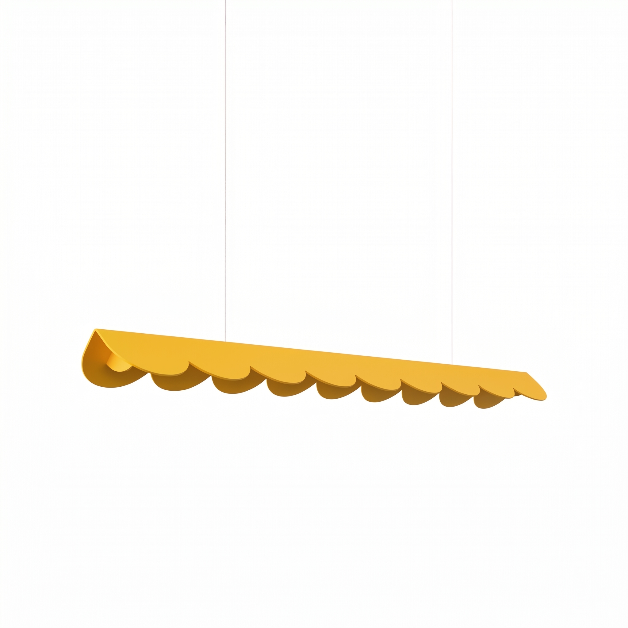 Suspension Aluminium Jaune LED 1 Biscuit, EDEN