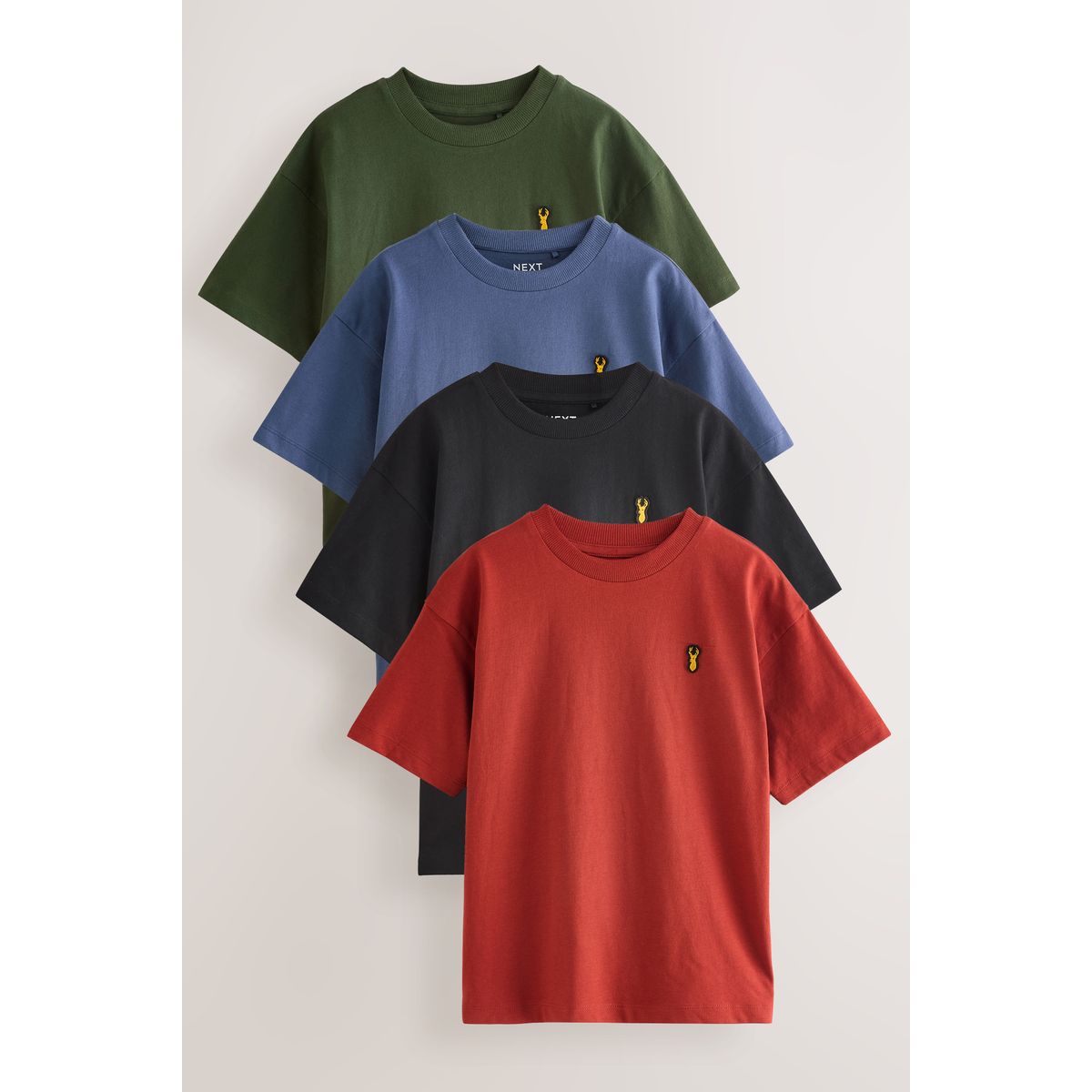 T-shirt à manches courtes, lot de 4, NEXT