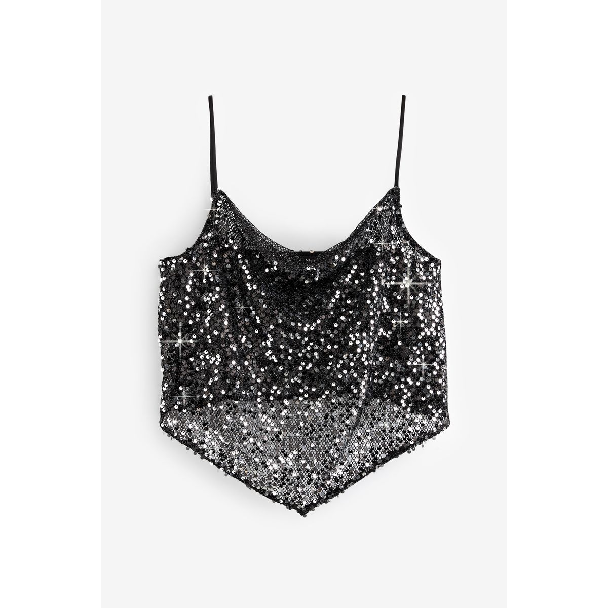 Haut Pailleté Enfant - Danse, Disco - Manches Courtes - Taille 2-14 Ans - Multicolor