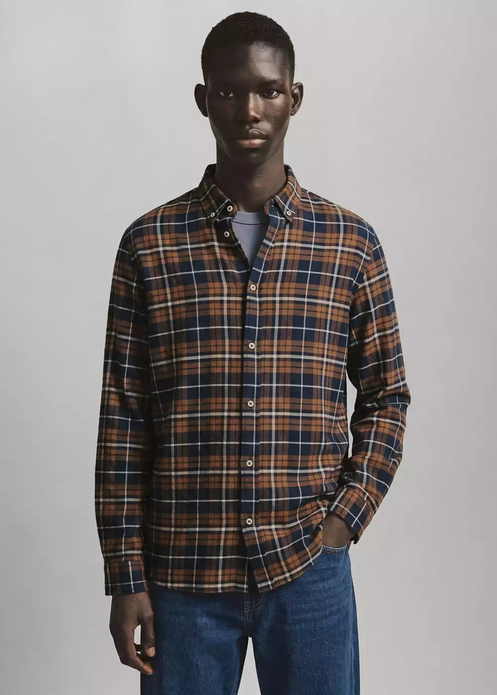 Chemise flanelle à carreaux, MANGO TEEN