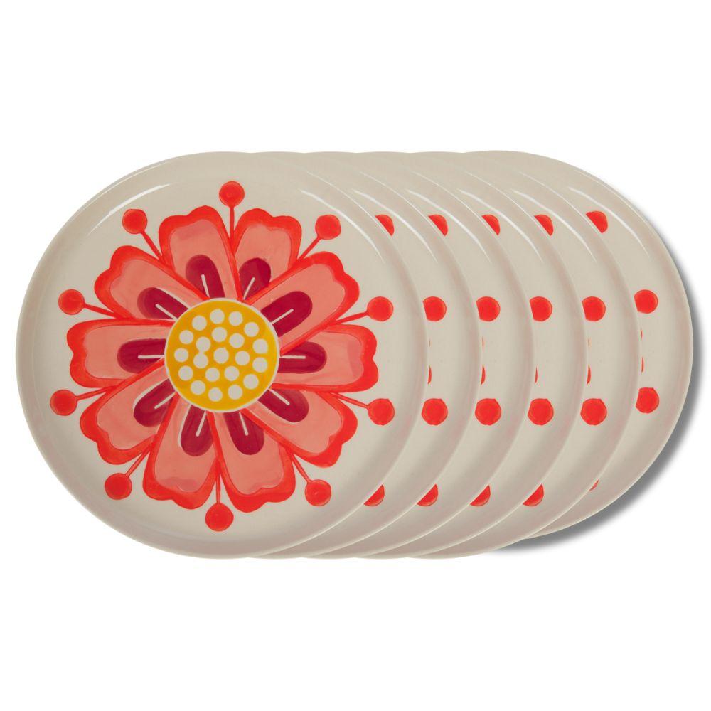 Assiette plate Debbie 26 cm (lot de 6), AMADEUS