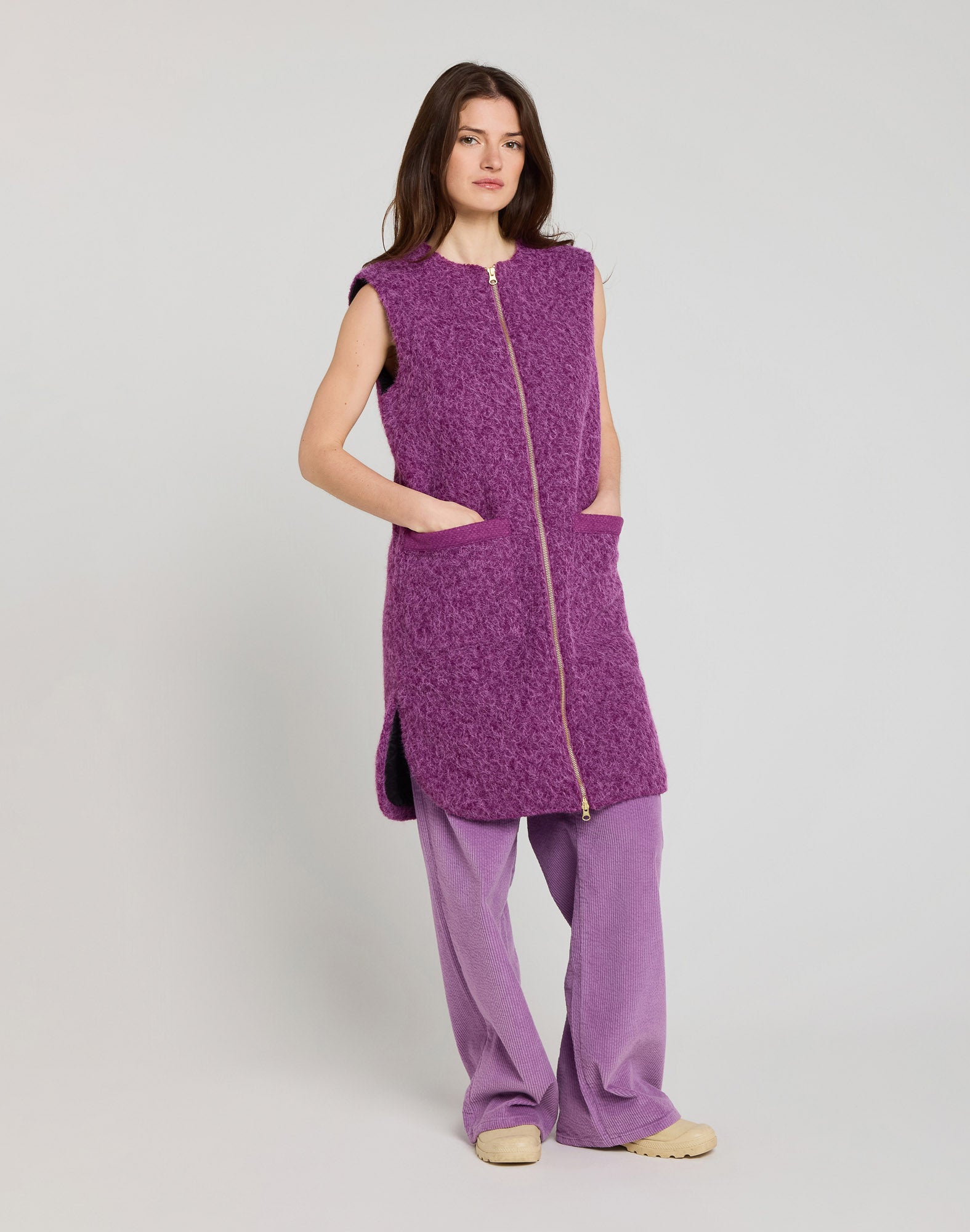 VESTE SANS MANCHE PURPLE, PULLIN