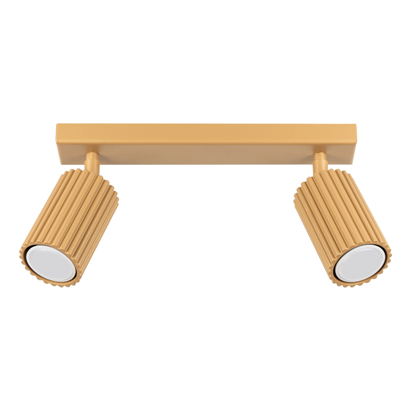 Plafonnier Aluminium Doré GU10 2 Karbon, EDEN