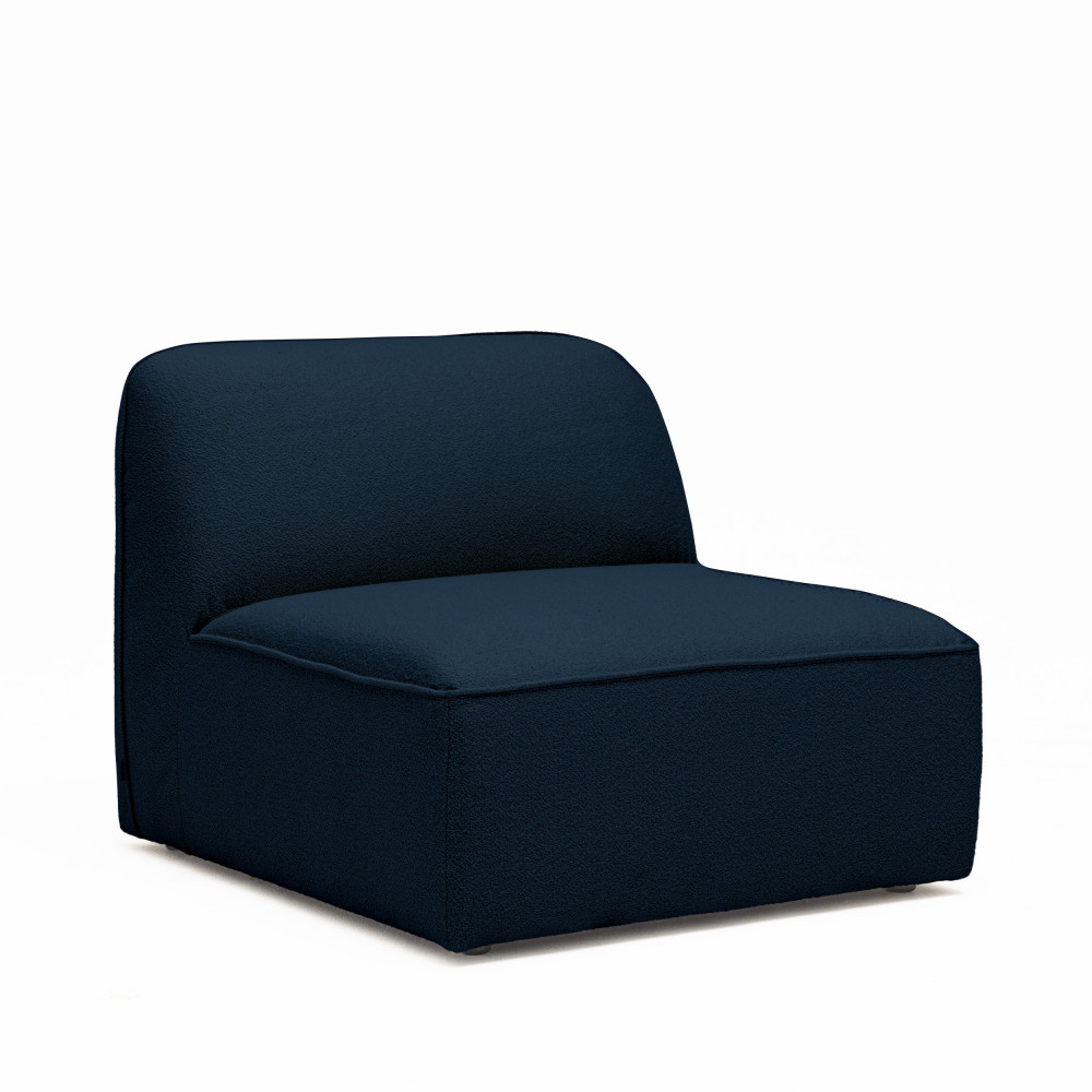 Chauffeuse pour canapé modulable en tissu bouclette- NOOR, DRAWER