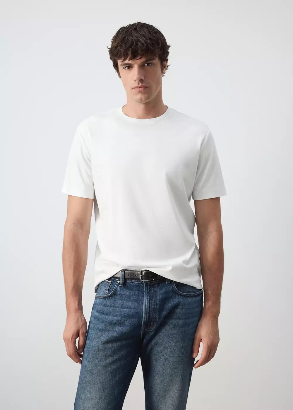 T-shirt 100 % coton extra doux regular-fit, MANGO MAN