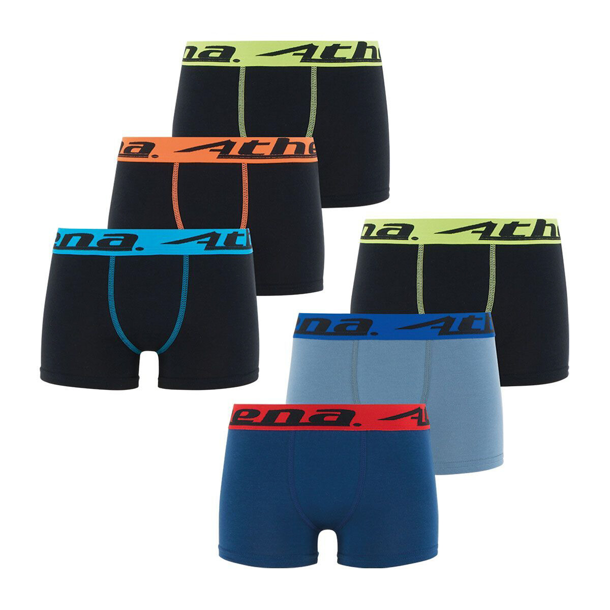 Image of Pack of 6 Boxers in Cotton