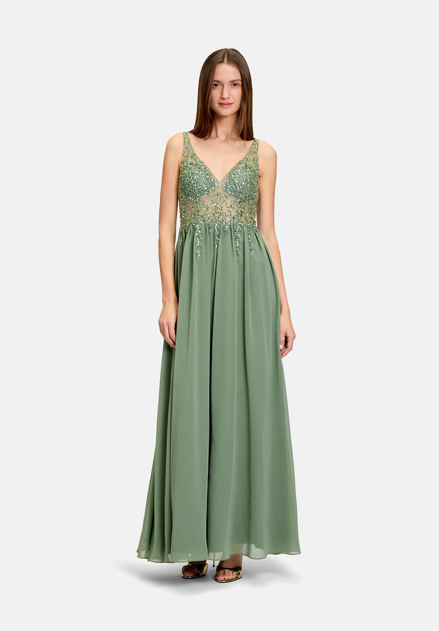 Robe de soirée à broderies, VERA MONT