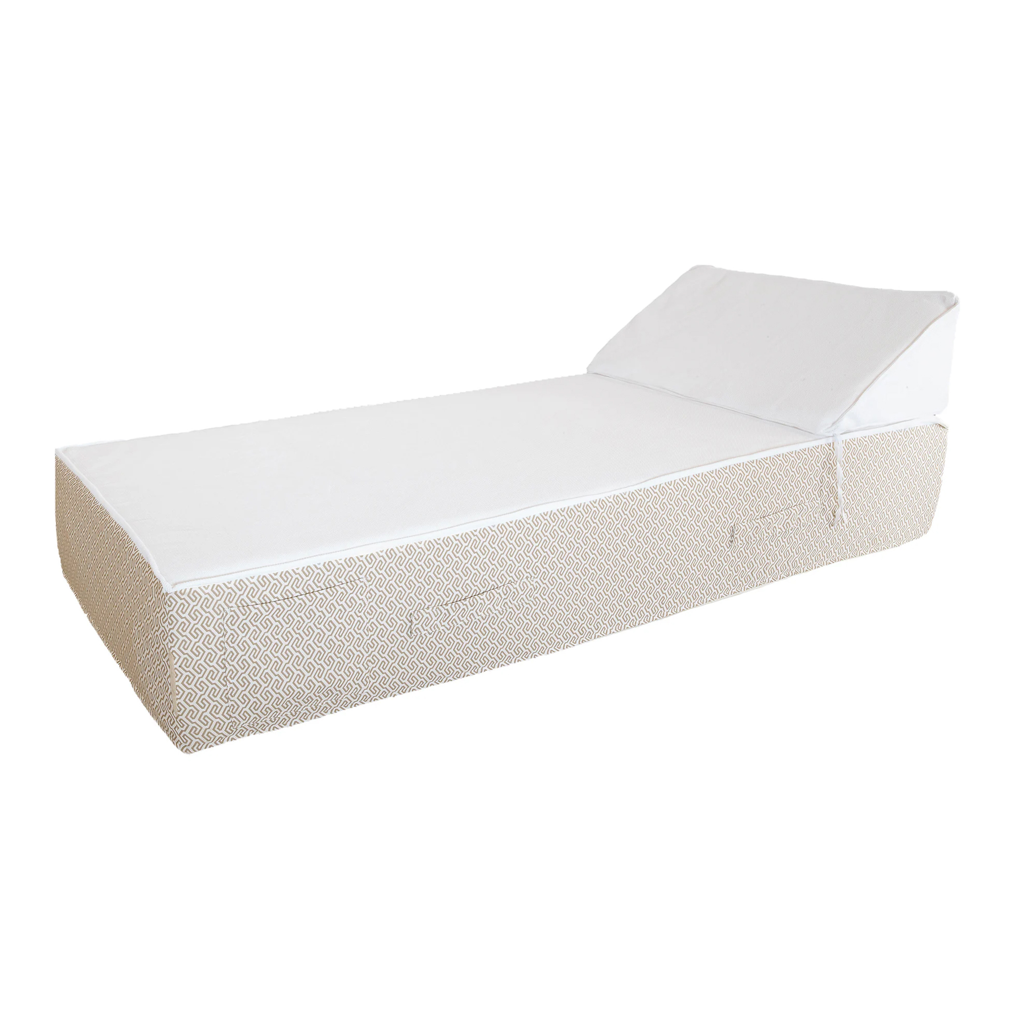 Lit bain de soleil extérieur en mousse 1 place, MX HOME