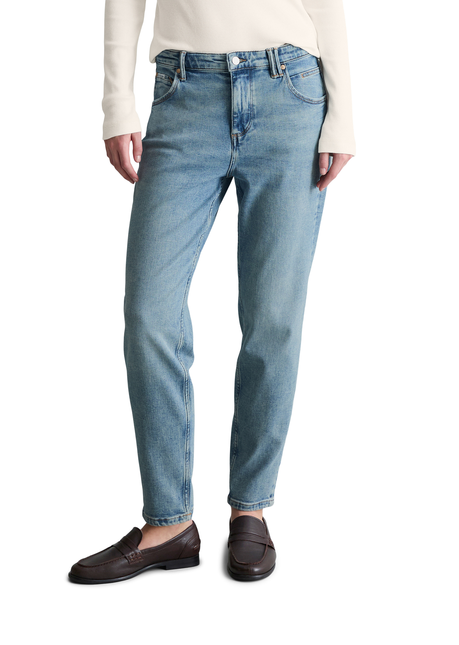 Jeans modèle Freja boyfriend en mélange de coton organique, MARC O’POLO DENIM