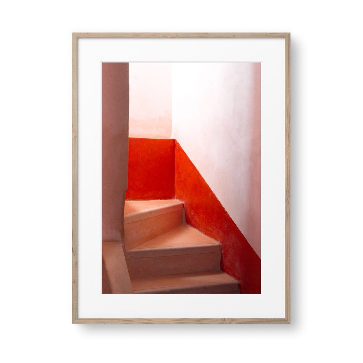 affiche encadree escalier marocain, made in france