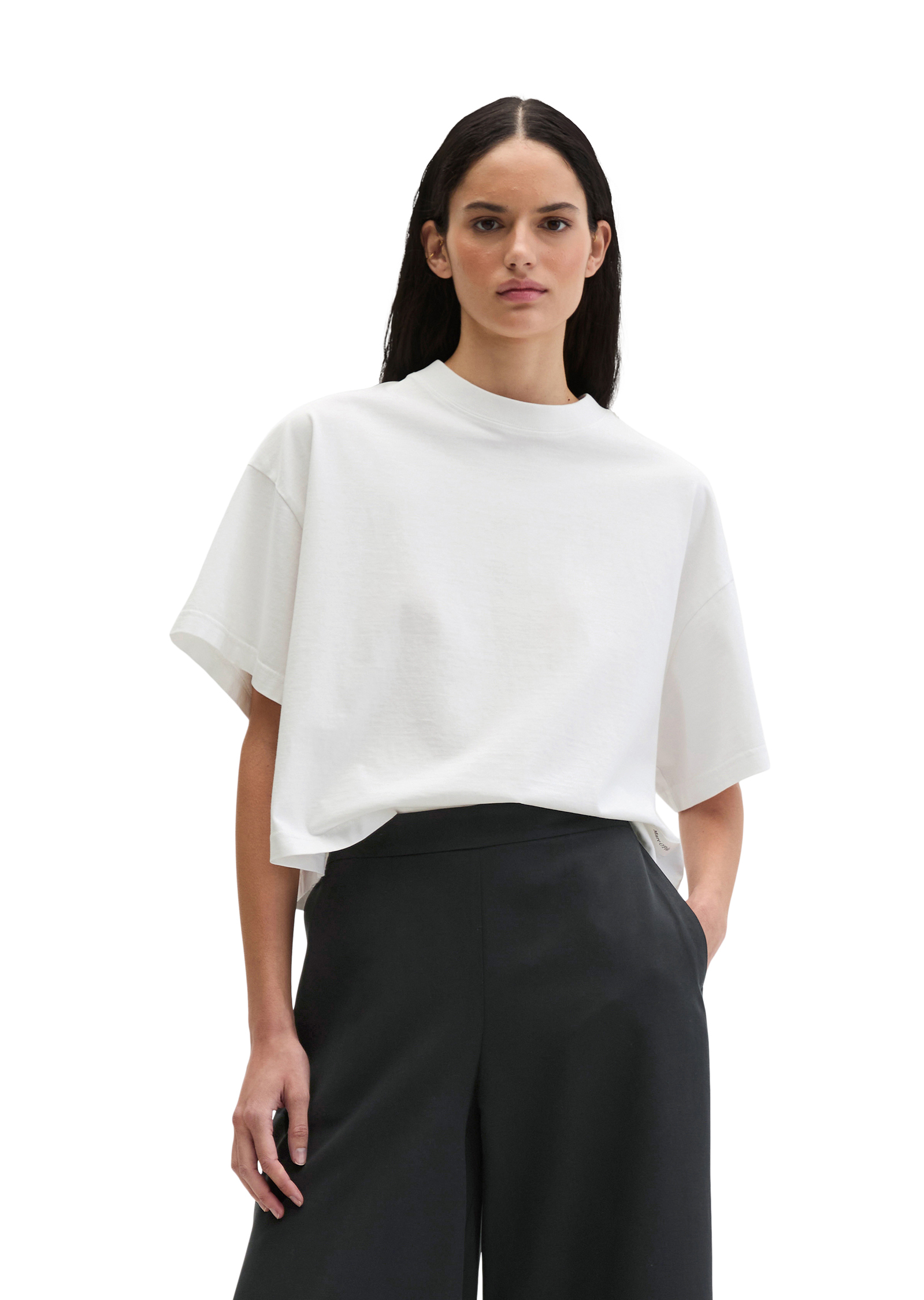 T-shirt imprimé loose en coton bio régénéré, MARC O'POLO