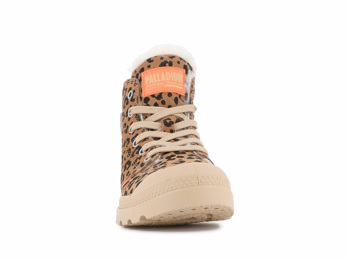 Palladium Botines Pampa Hi Zip Wool Leo de piel con forro — photo 3