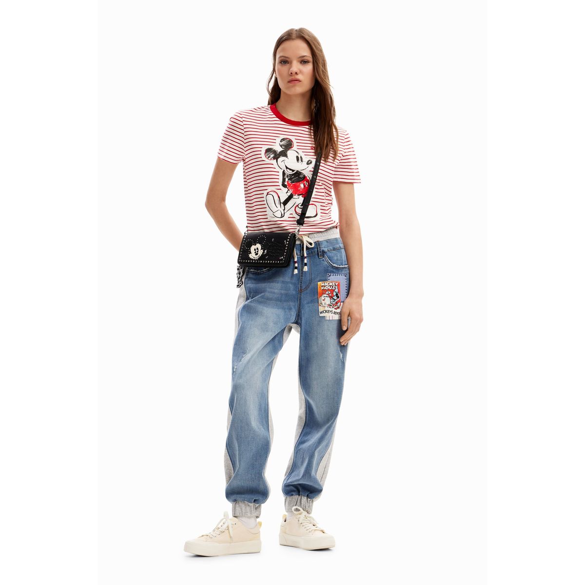 Jeans jogging femme hot sale