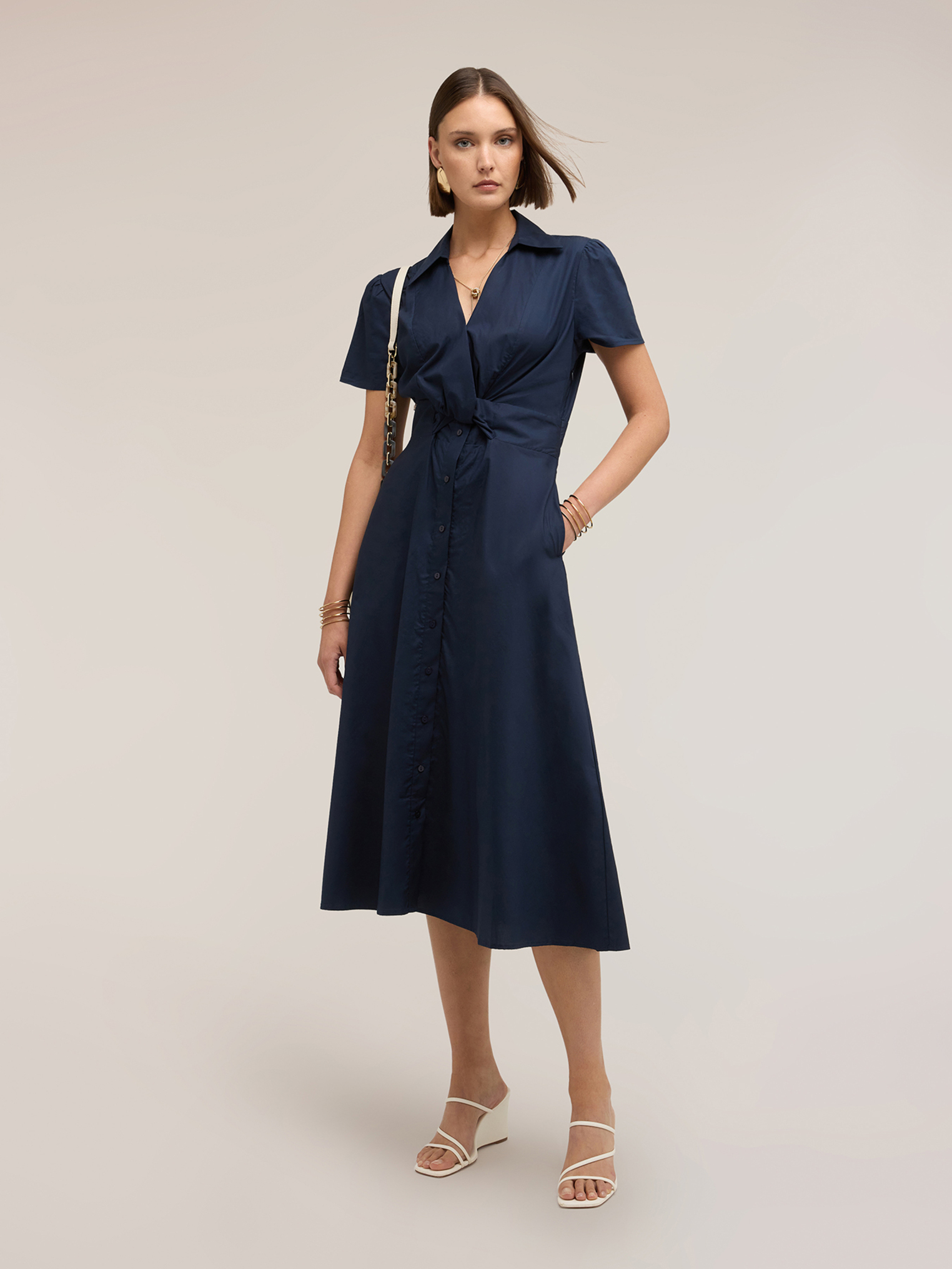Robe chemise midi, MOTIVI
