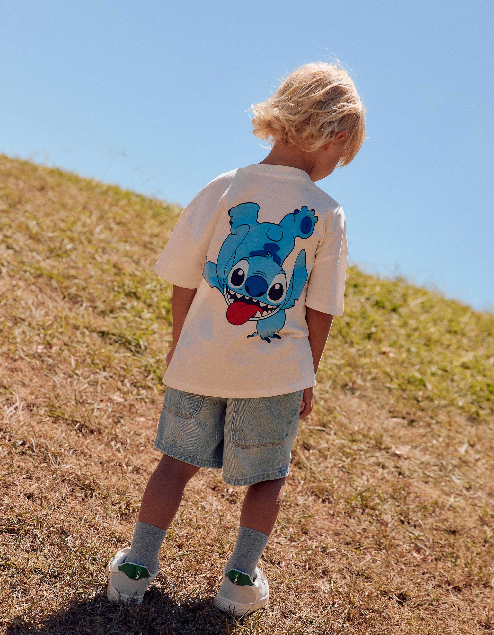 T-shirt en coton avec imprimés Stitch, ZIPPY
