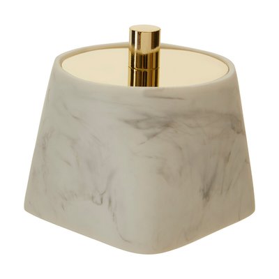 Cotton Storage Jar in Marble Effect SO'HOME