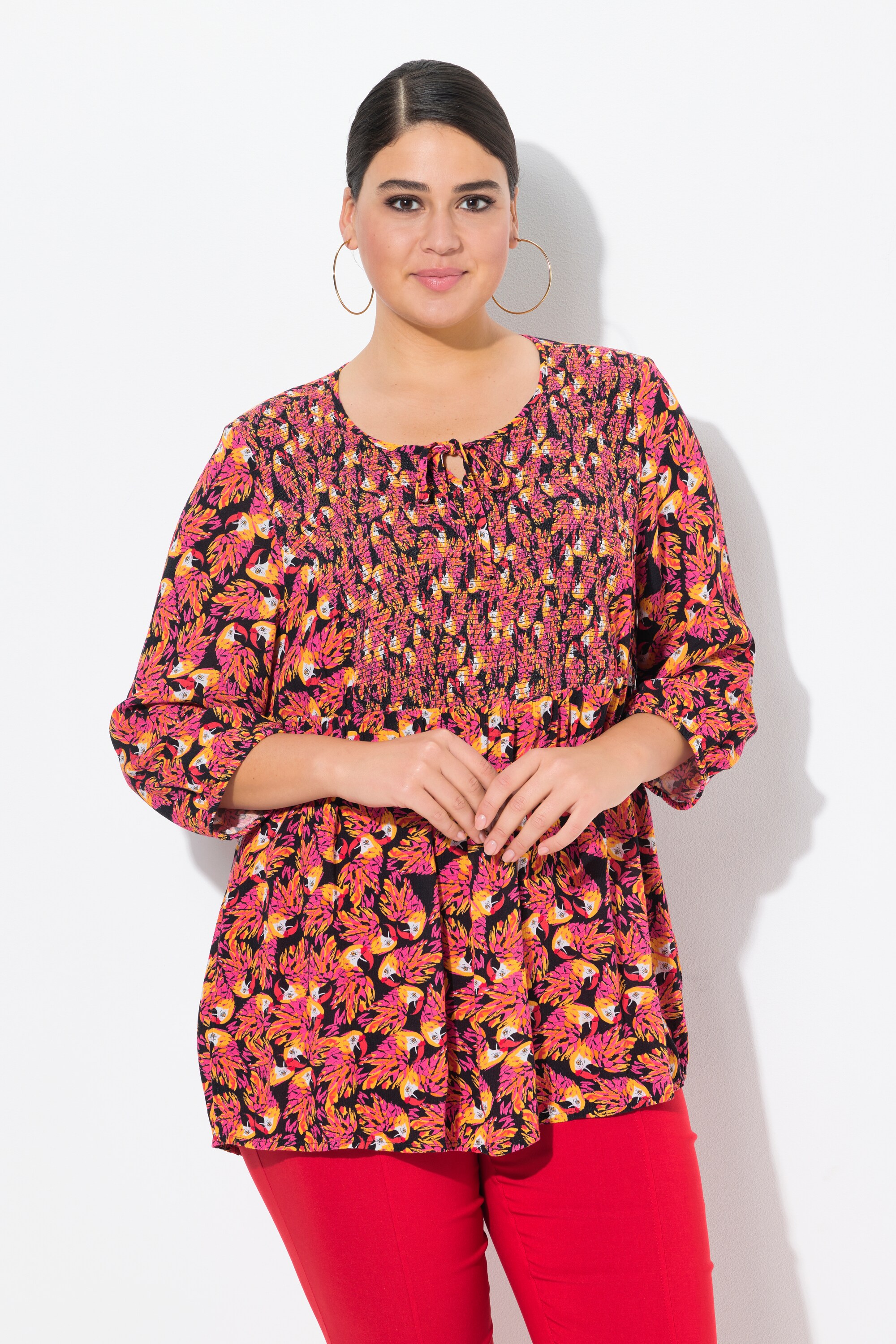 Blouse smockée, ULLA POPKEN