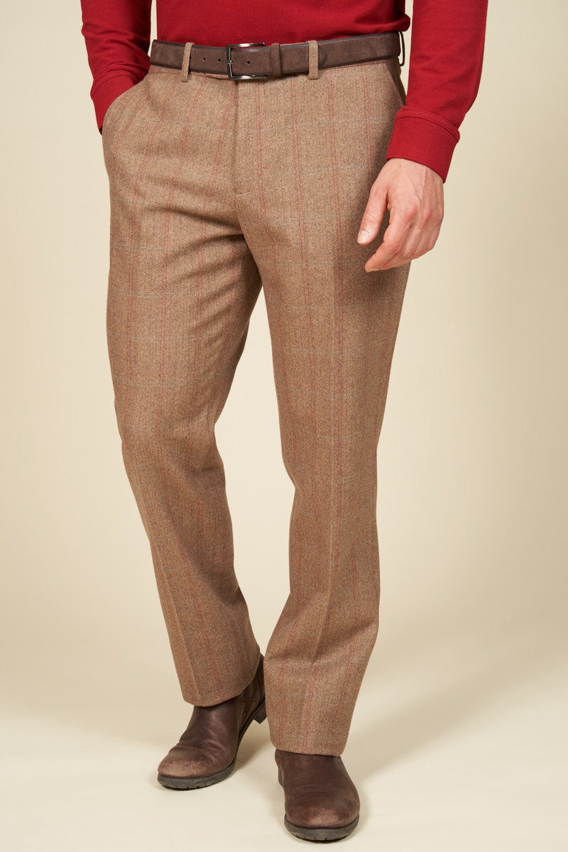 Pantalon italien carreaux chevrons, MCS