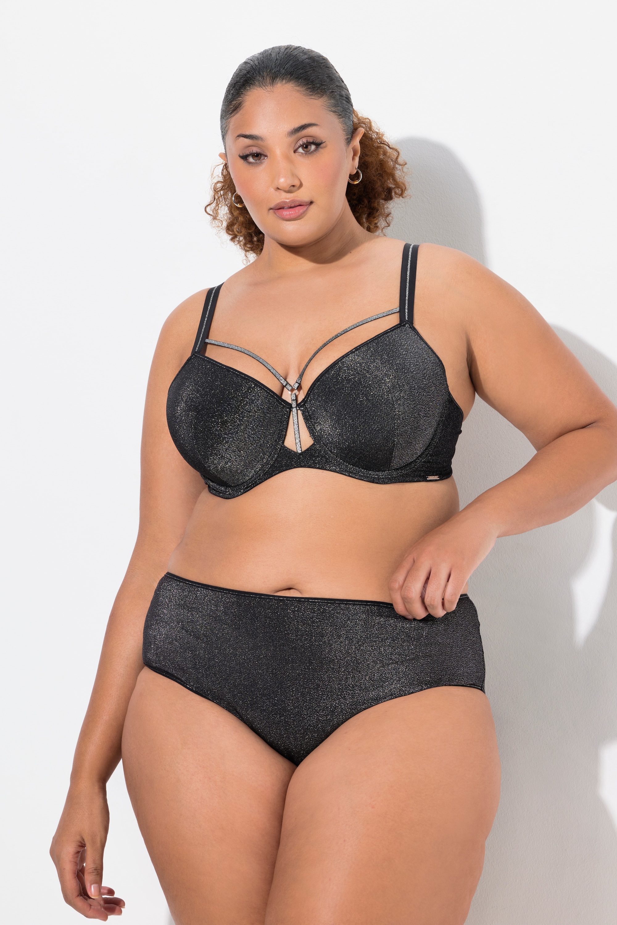 Culotte midi, effet métallique, ULLA POPKEN