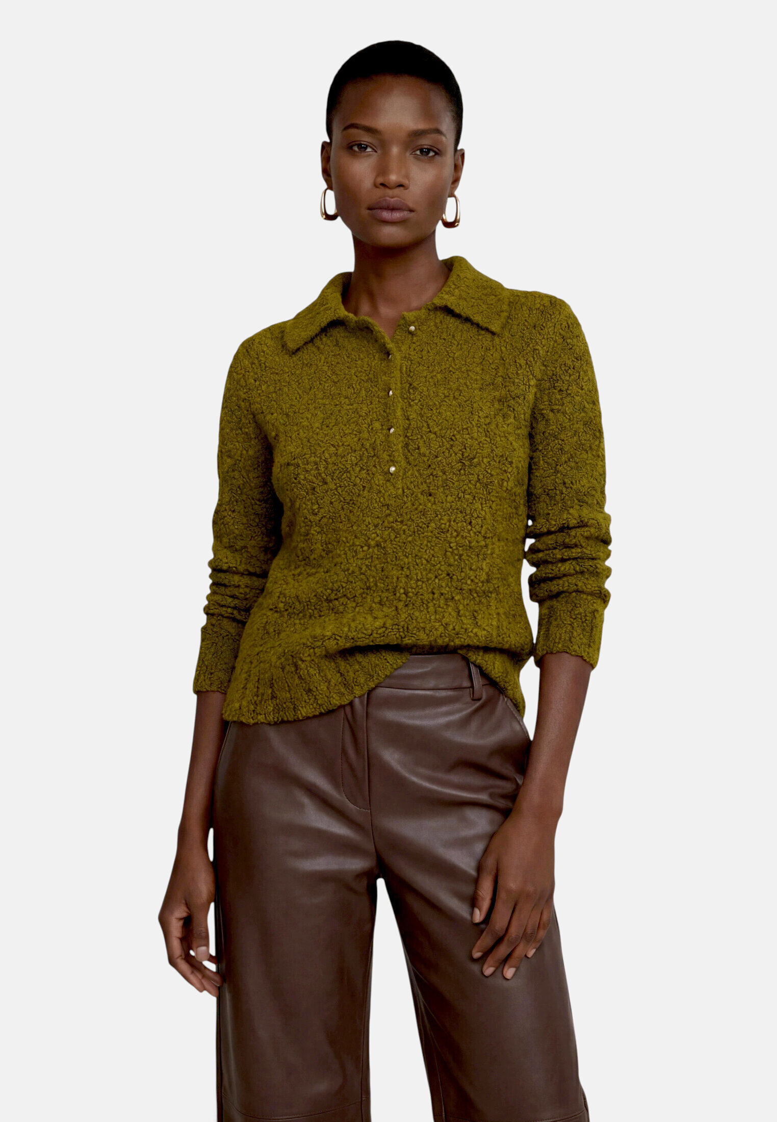 Pull-over en maille à col, ZERO