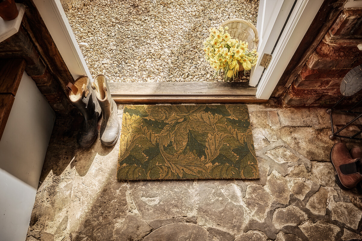Acanthus Printed Coir Doormat, MORRIS & CO.