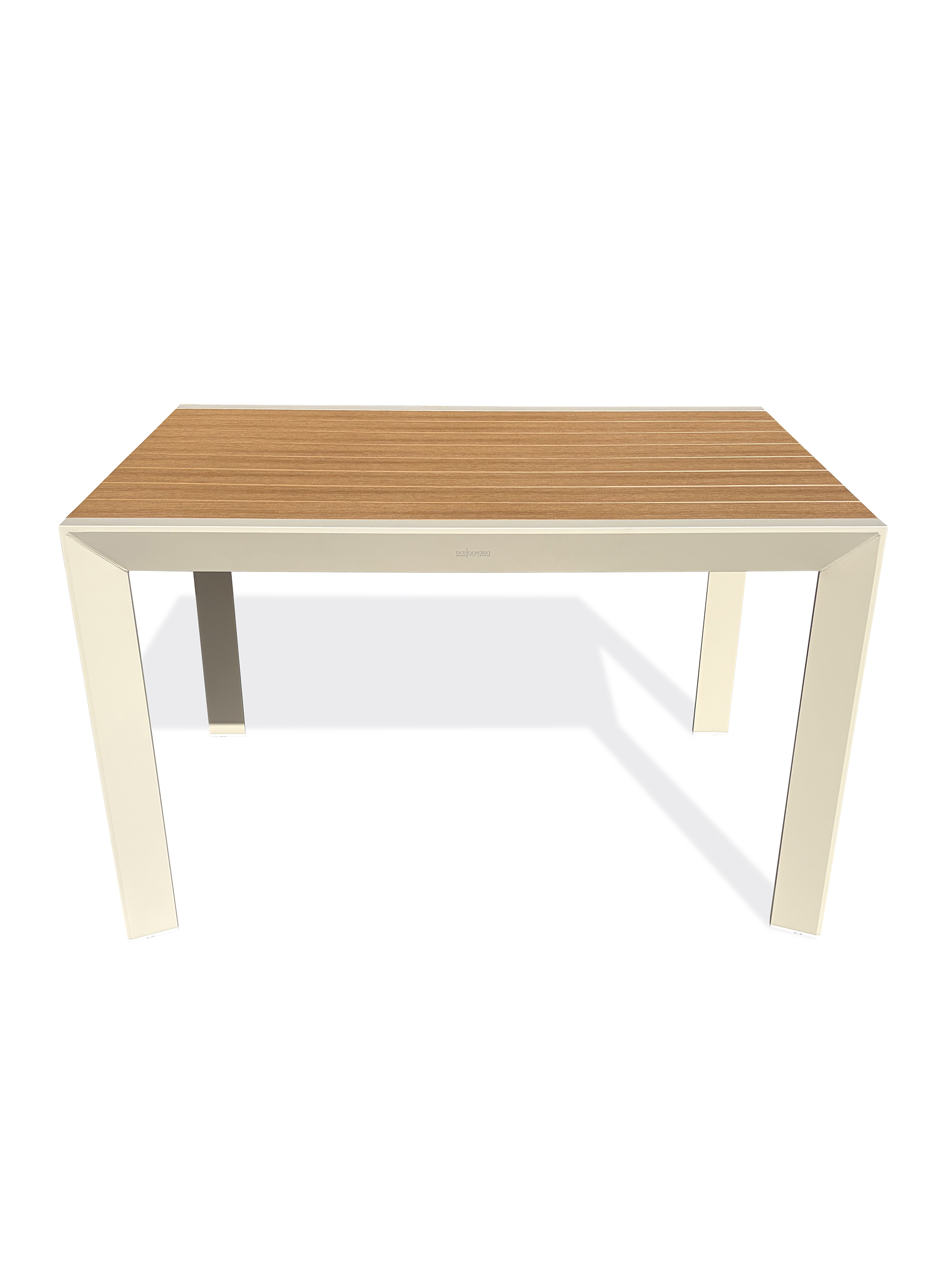 Table de jardin en aluminium plateau polywood aspect bois TONGA, DCB GARDEN
