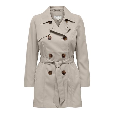 Mid-Length Trench Coat with Tie-Waist ONLY PETITE