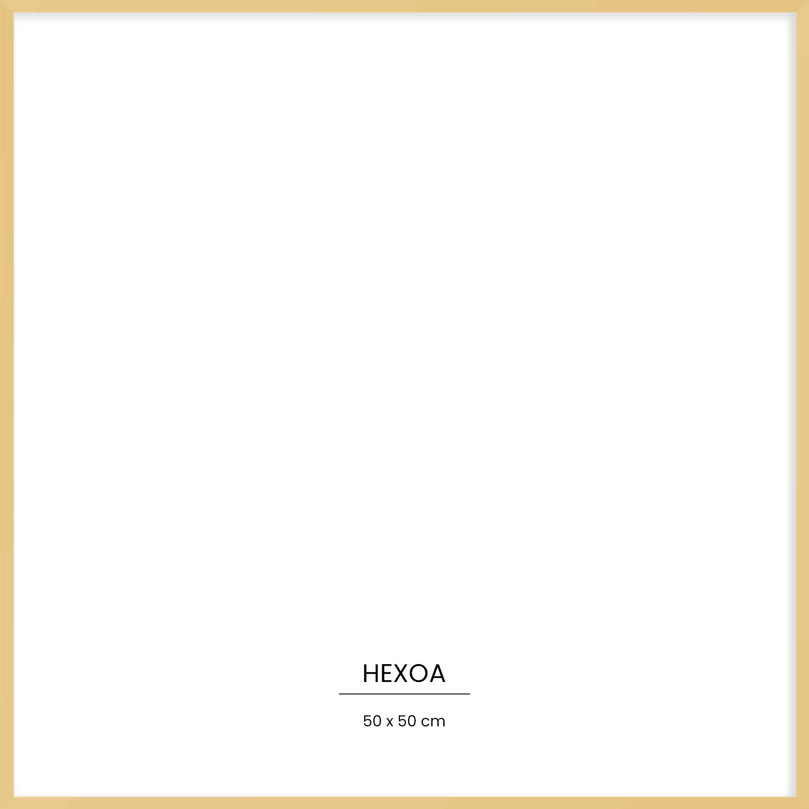 Cadre métal Or 50x50cm, HEXOA