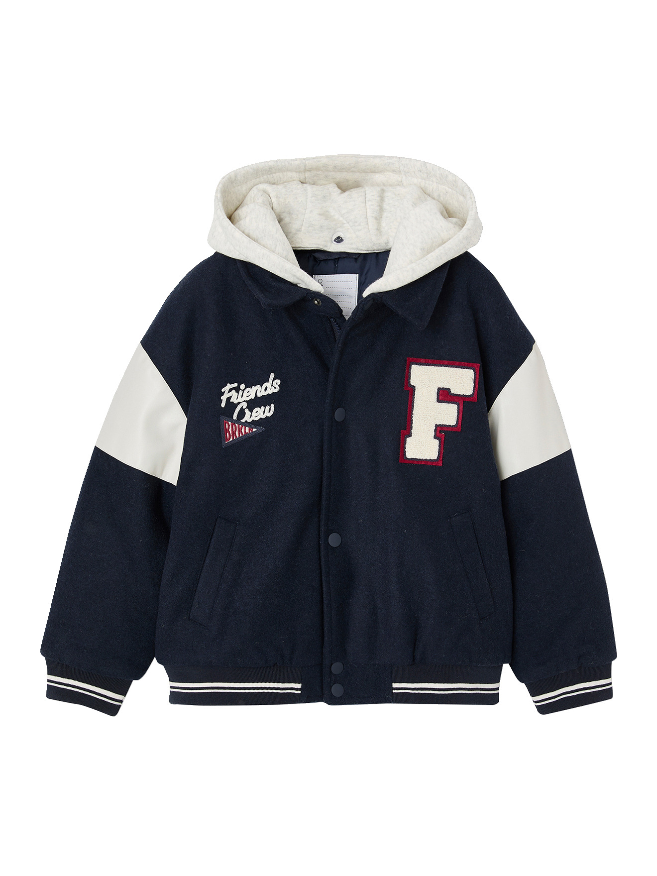 Blouson teddy à capuche amovible, VERTBAUDET