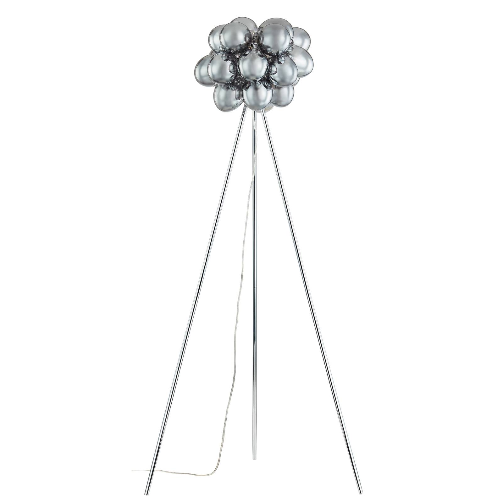 Lampadaire en verre design, Diborah, LUCANDE
