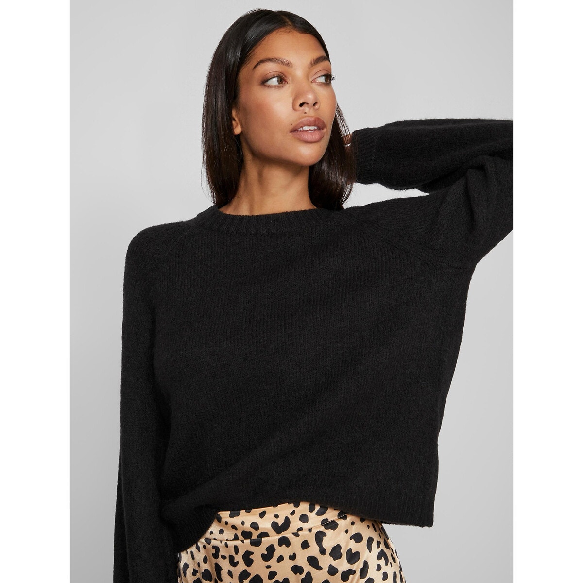 Pull top maille mousseuse