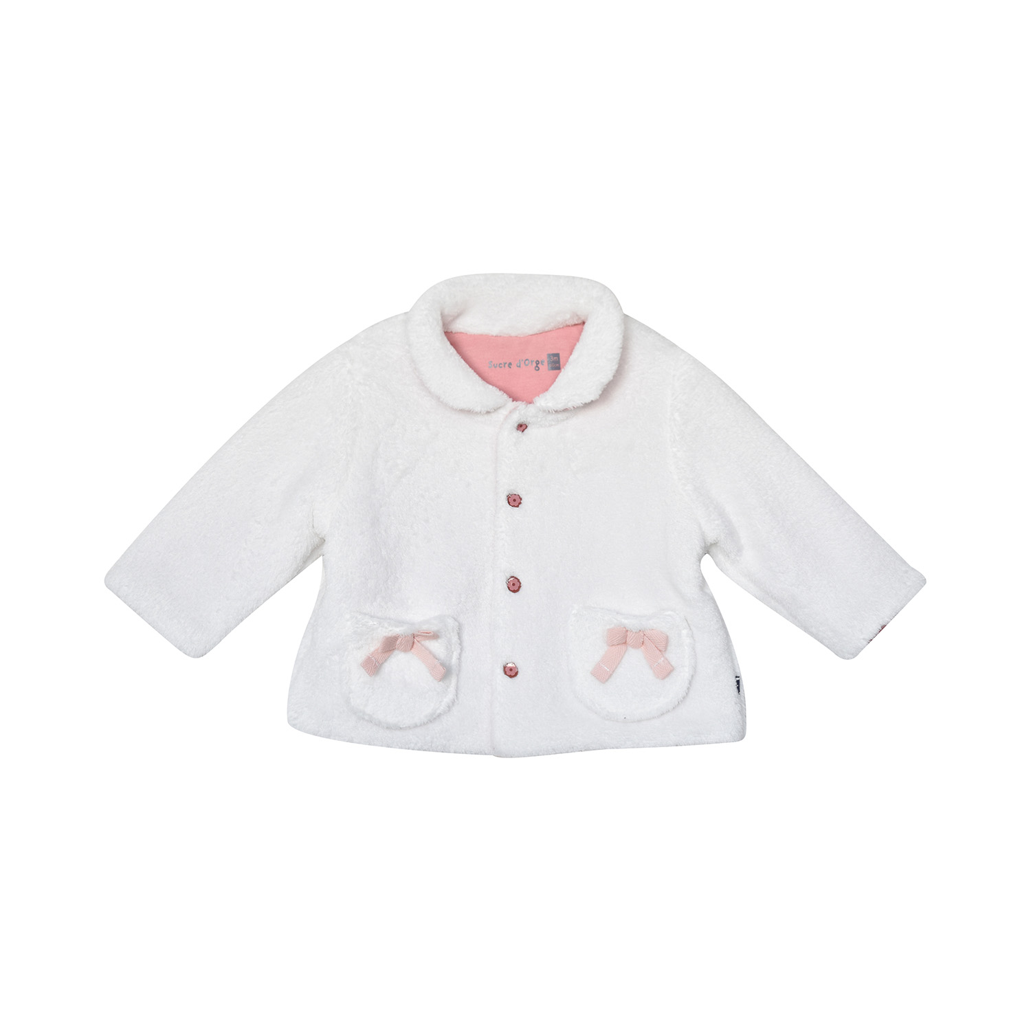 Cardigan fleura velours doux, SUCRE D'ORGE