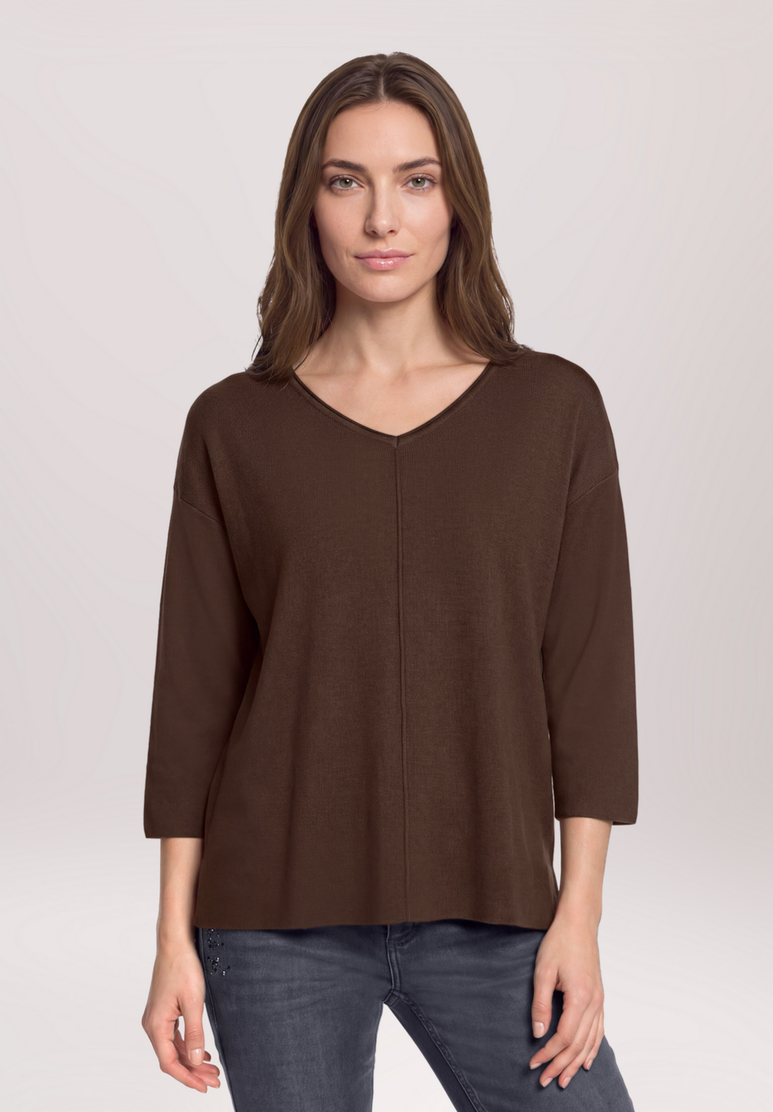 Pull-over en maille à encolure en v, BETTY BARCLAY