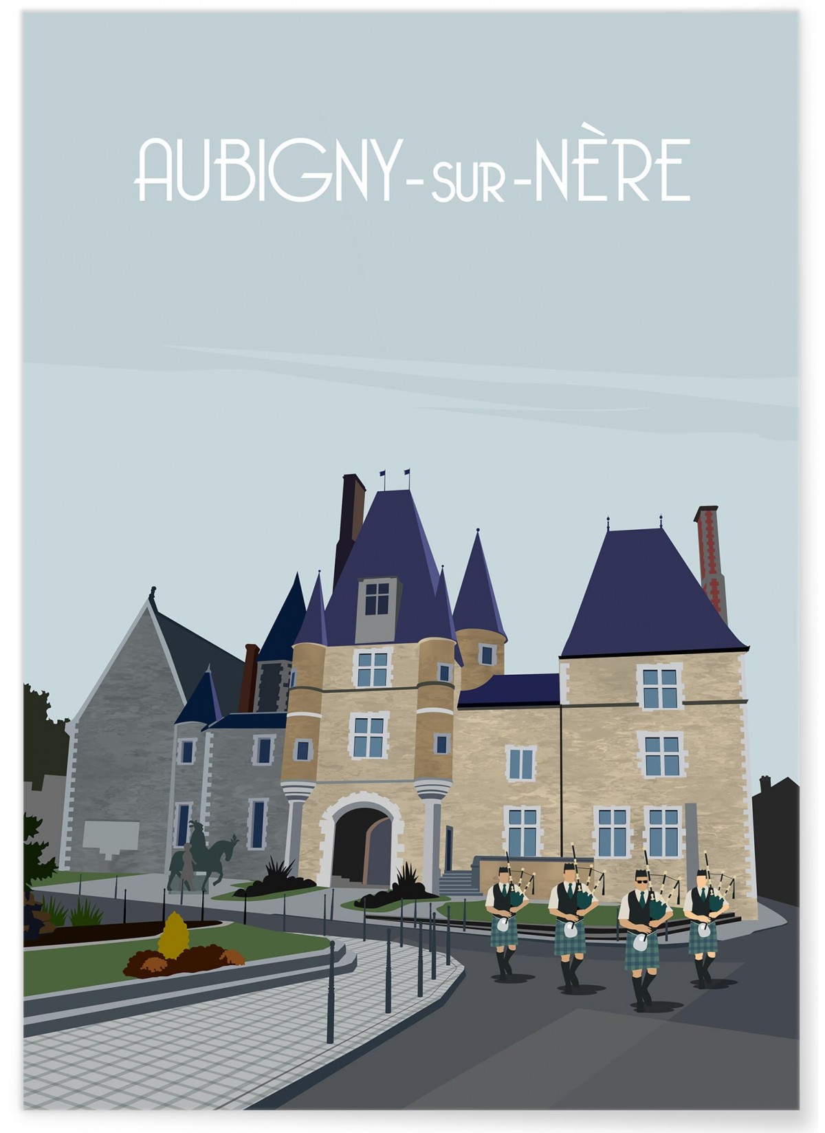 Affiche ville Aubigny-sur-Nère, L'AFFICHERIE