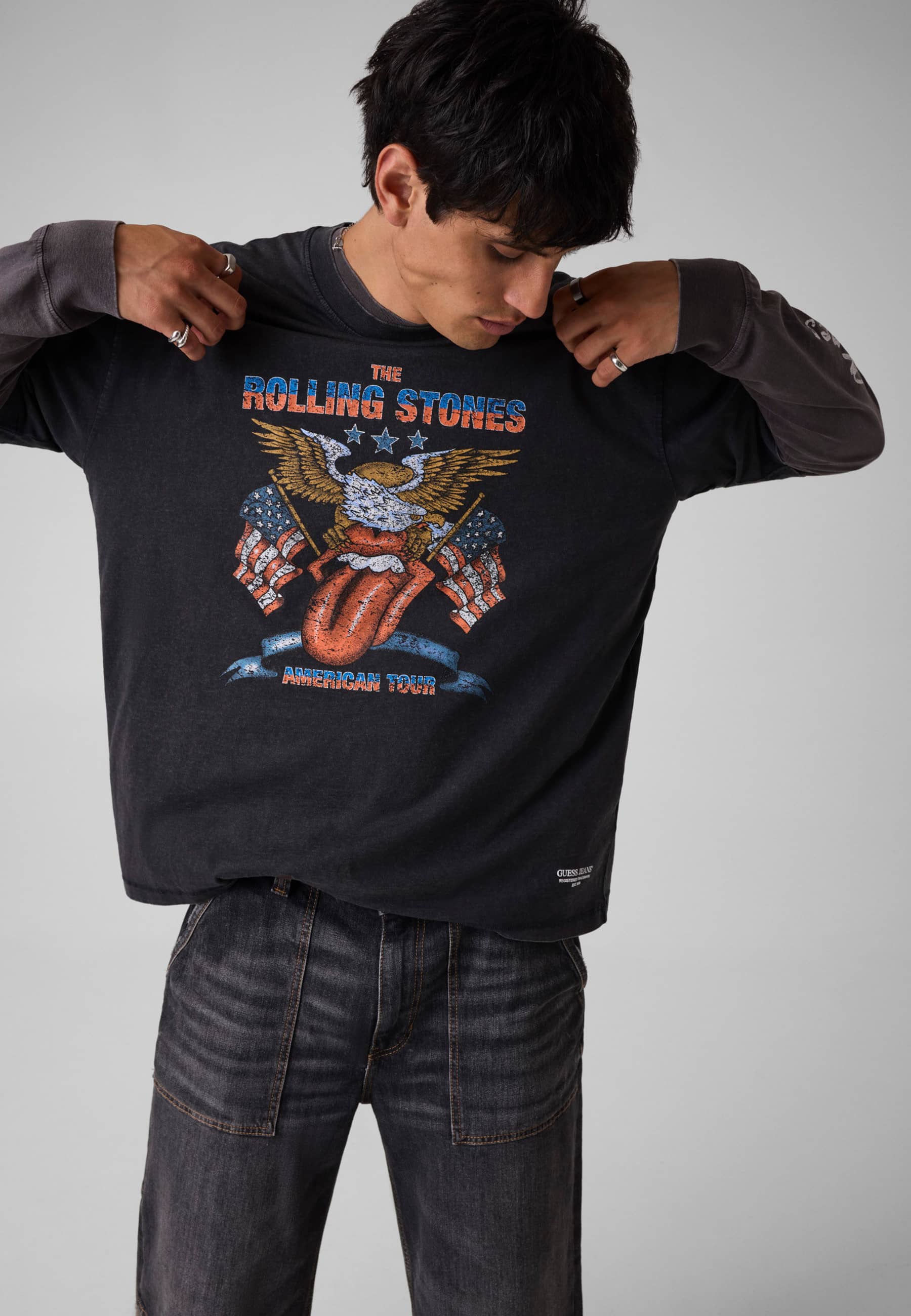 T-Shirt Imprimé Gj X Rolling Stones, GUESS JEANS