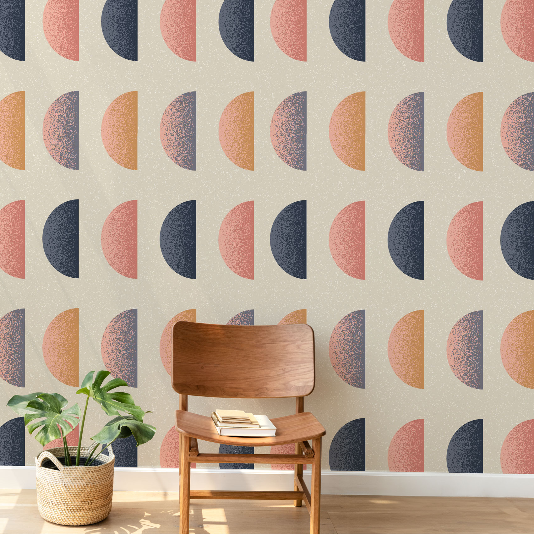 Papier peint panoramique Chromadome, Bleu 150 x 250cm, ACTE DECO