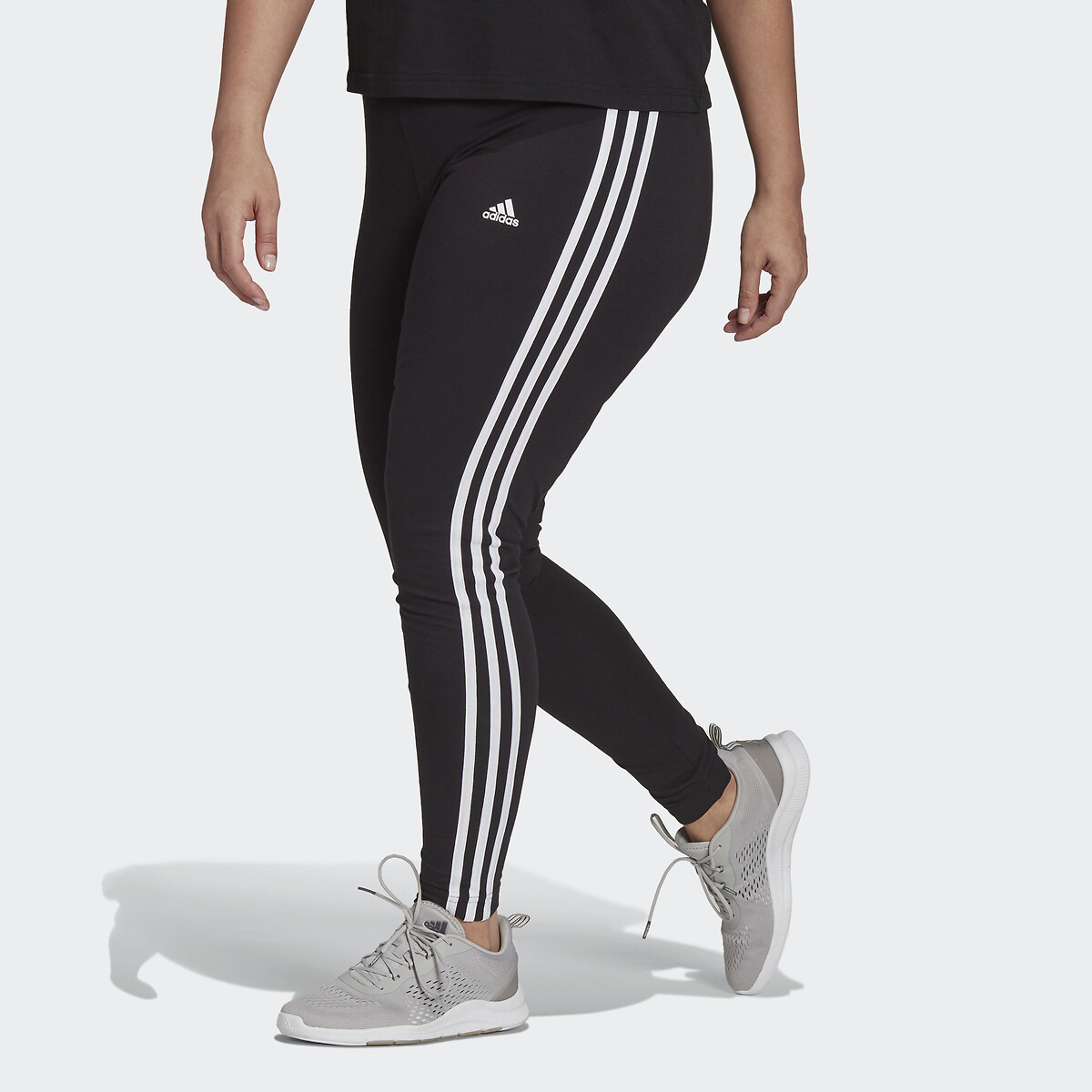 Legging essentials 3 stripes Adidas Sportswear noir | La Redoute