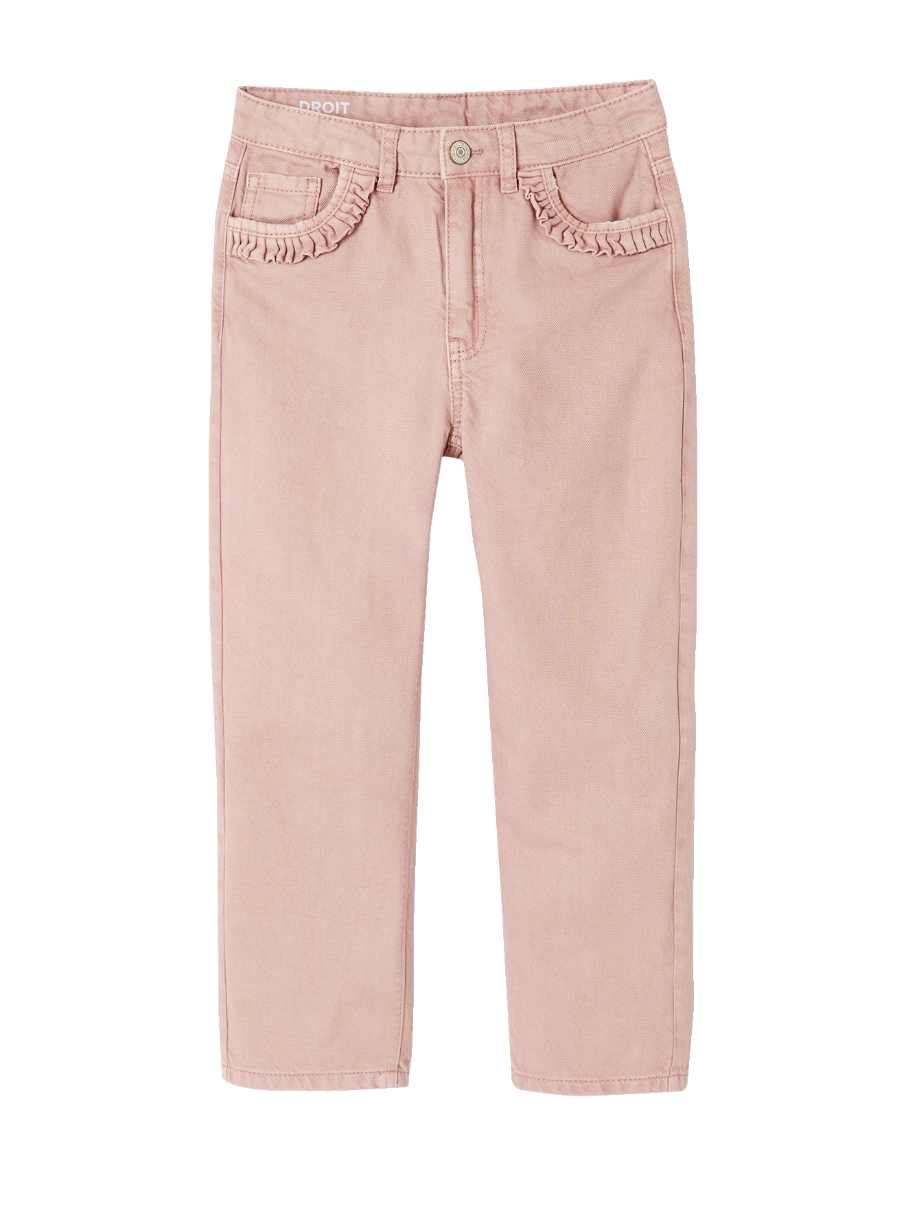Pantalon droit MorphologiK tour de hanches medium, VERTBAUDET