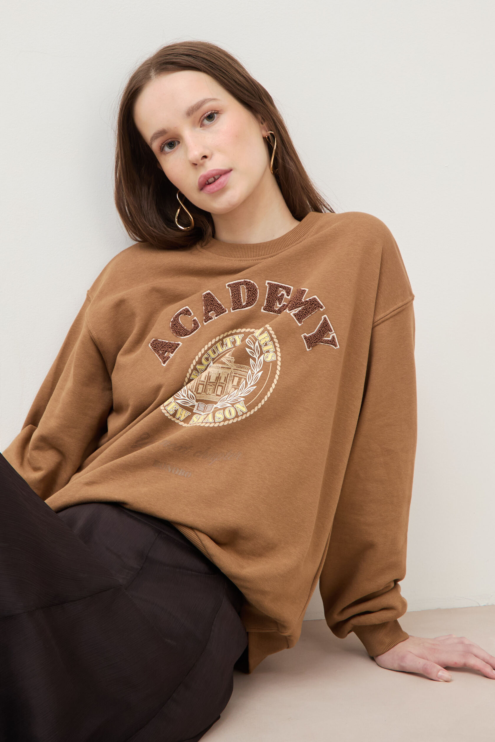 Sweat col rond manches longues, BONOBO