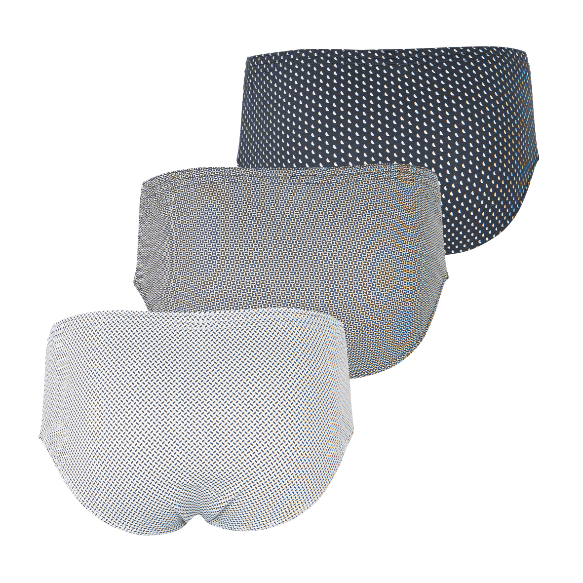 Slips, lot de 3, taille haute fermé TRIO ESSENTIEL, EMINENCE