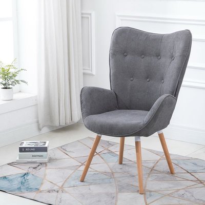 Fauteuil relax fauteuil crapaud en tissu style scandinave MEUBLES COSY