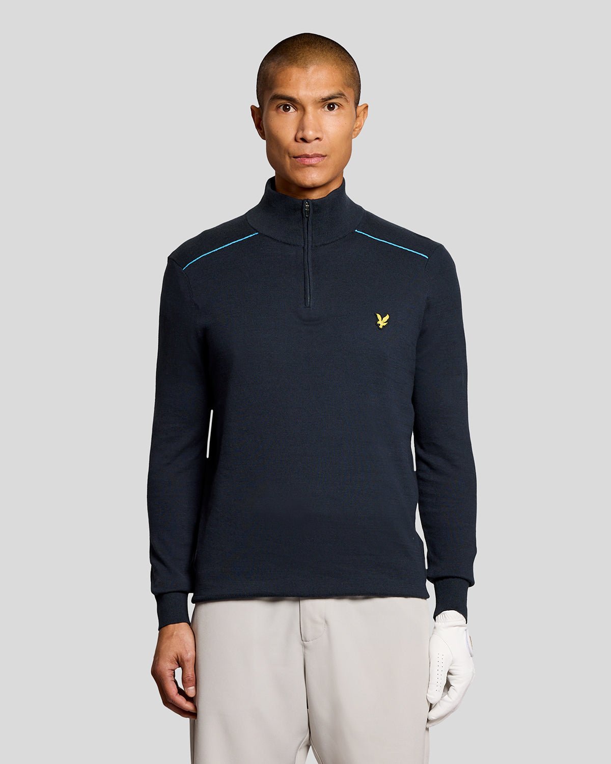 Pull camionneur à liserés  zippé, LYLE & SCOTT
